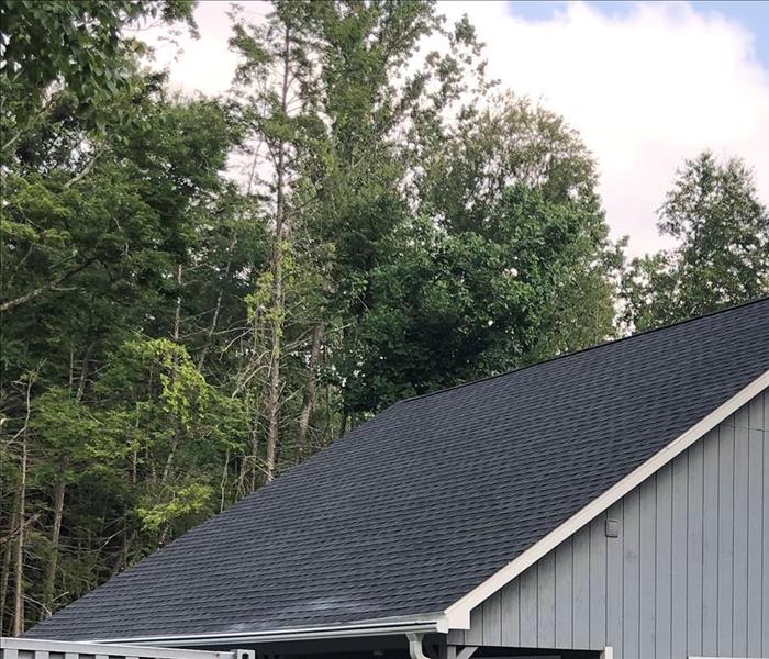 roof of a house that appears to be new