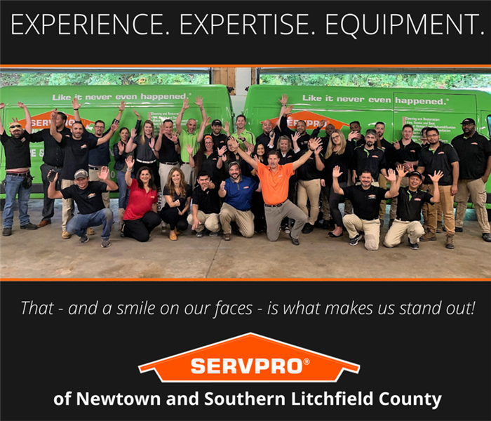 graphic with a photo of a servpro franchise